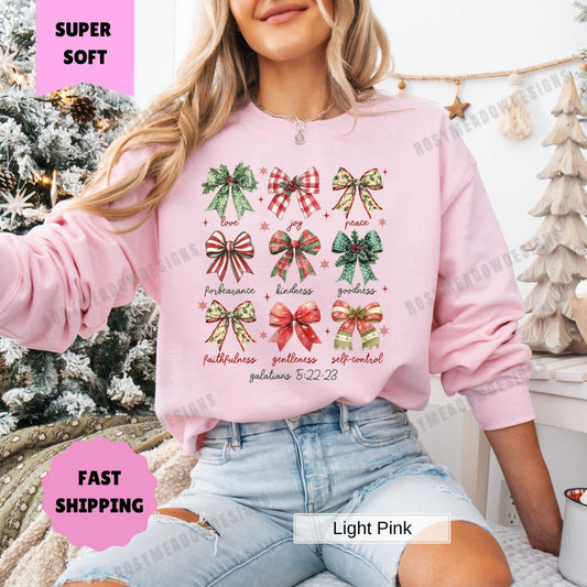 Christmas Bows Colette Galatians Women's Pullover Sweatshirt