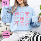 Coquette Pink Bow Sweatshirt