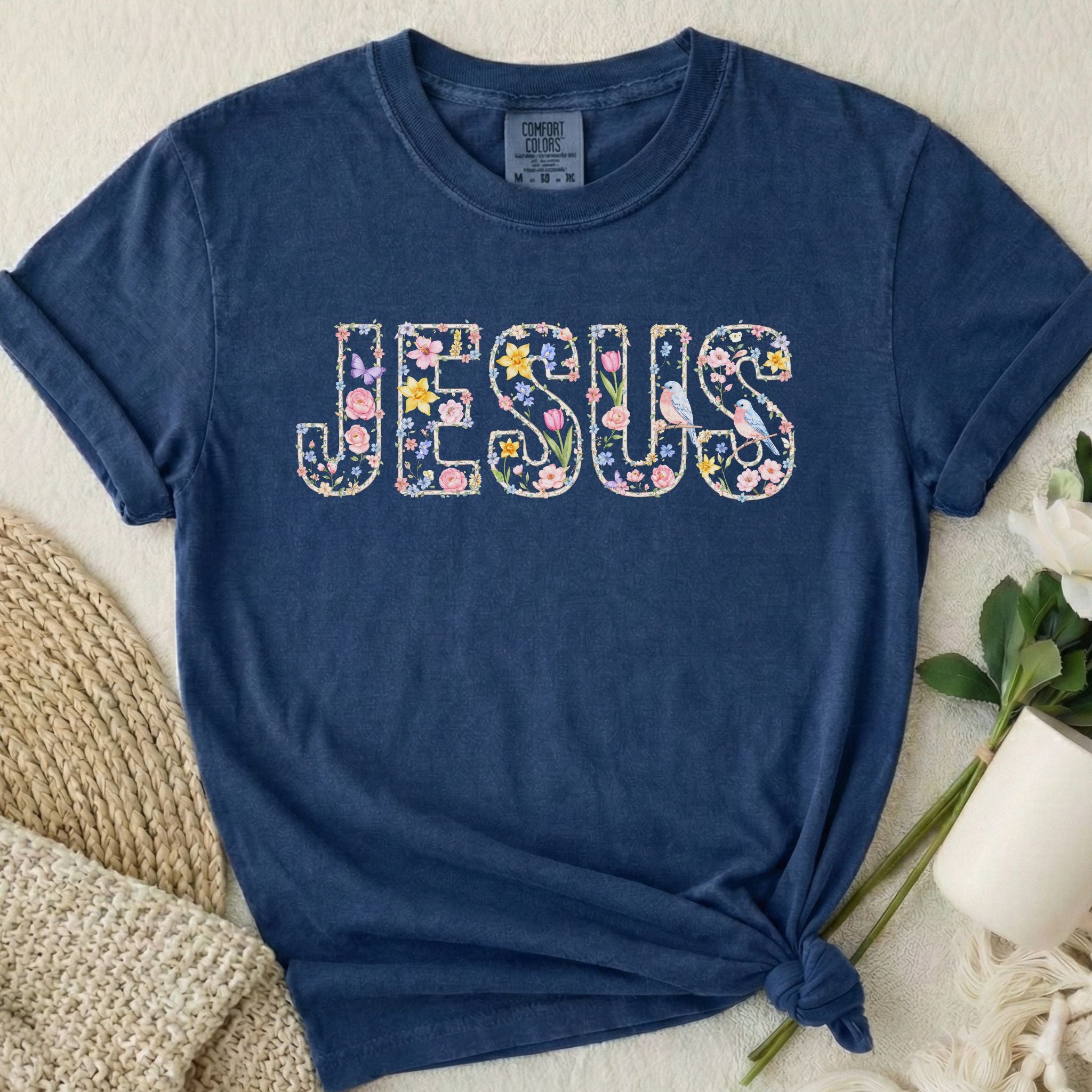 Floral Jesus T-Shirt