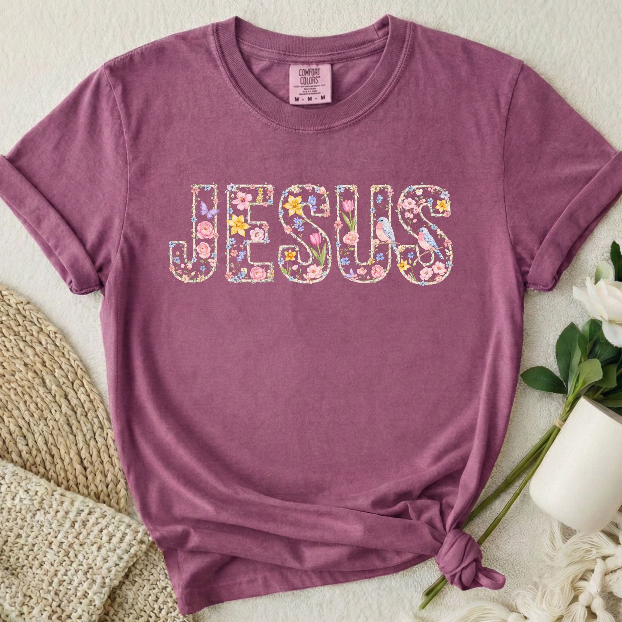 Floral Jesus T-Shirt