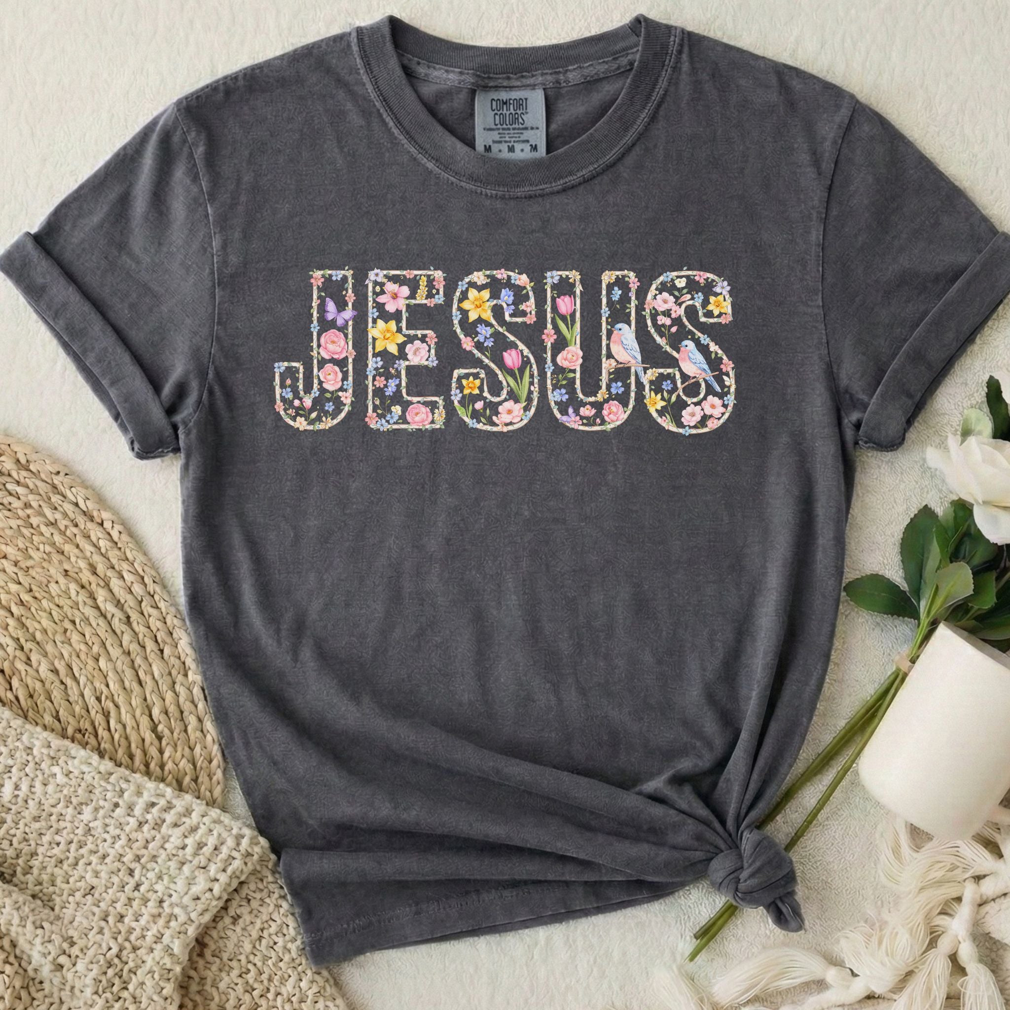Floral Jesus T-Shirt