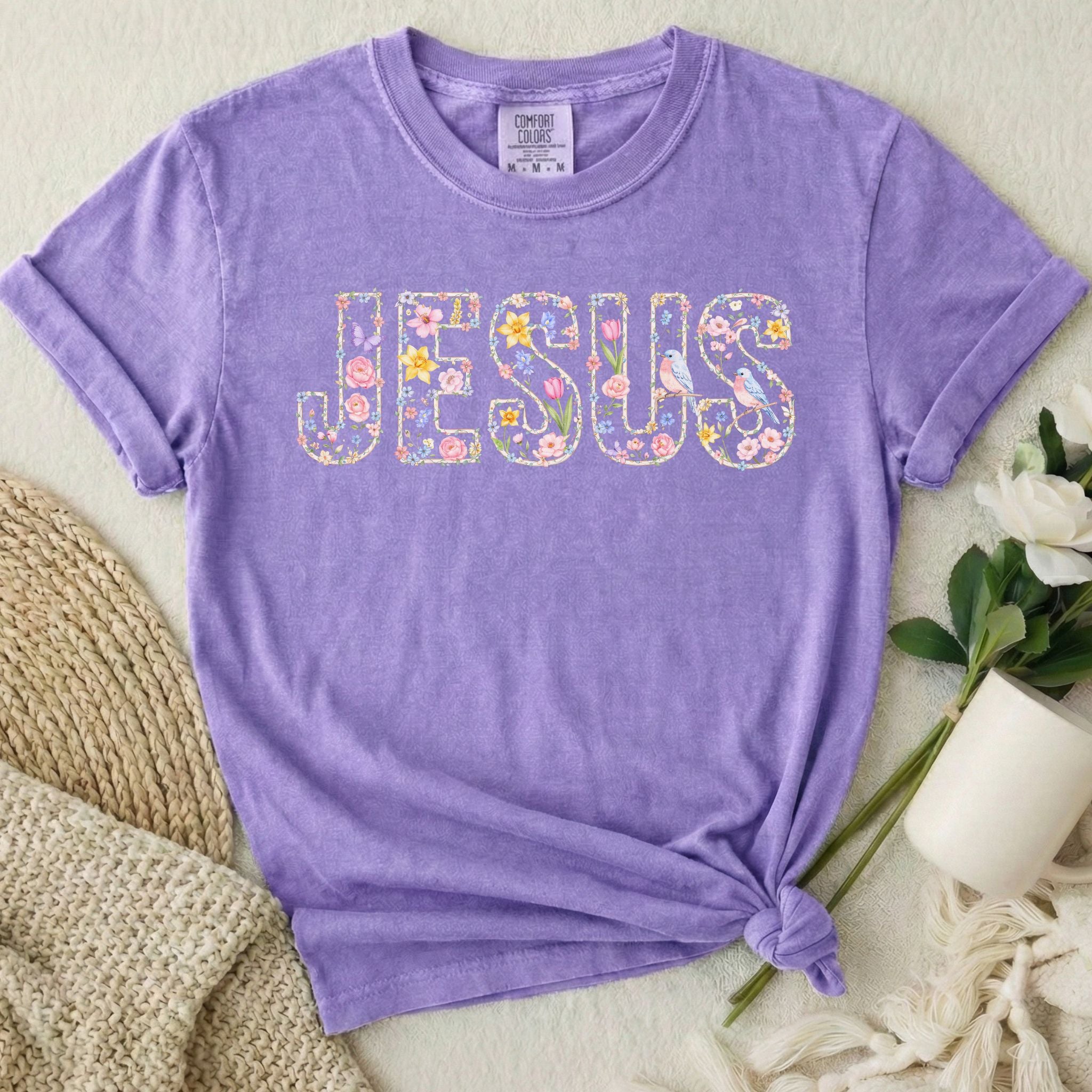 Floral Jesus T-Shirt