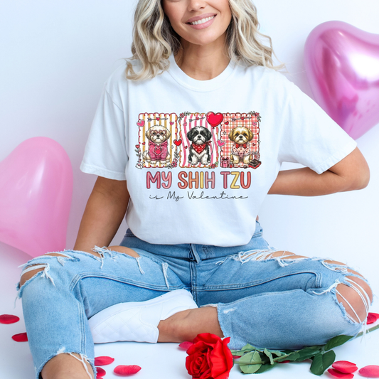 My Shih Tzu Valentine Comfort Colors T-Shirt