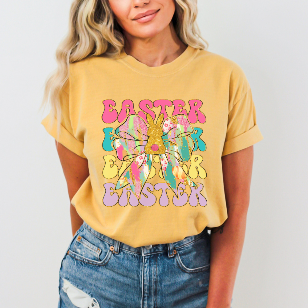Easter Bow Comfort Colors T-Shirt