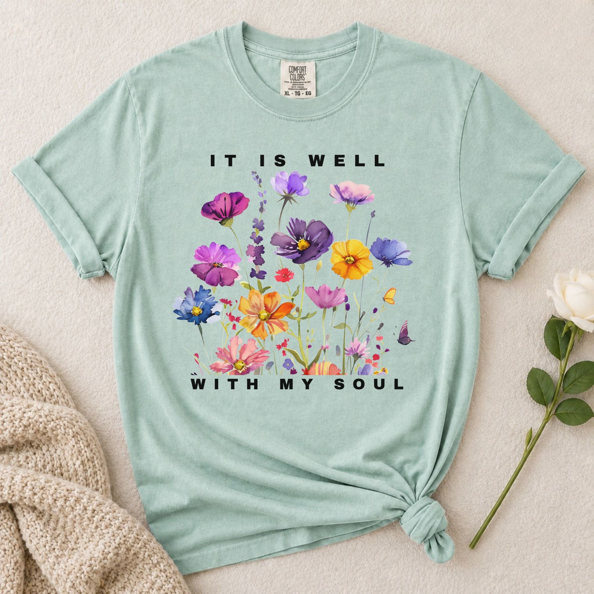 It Is Well Wildflowers T Shirt