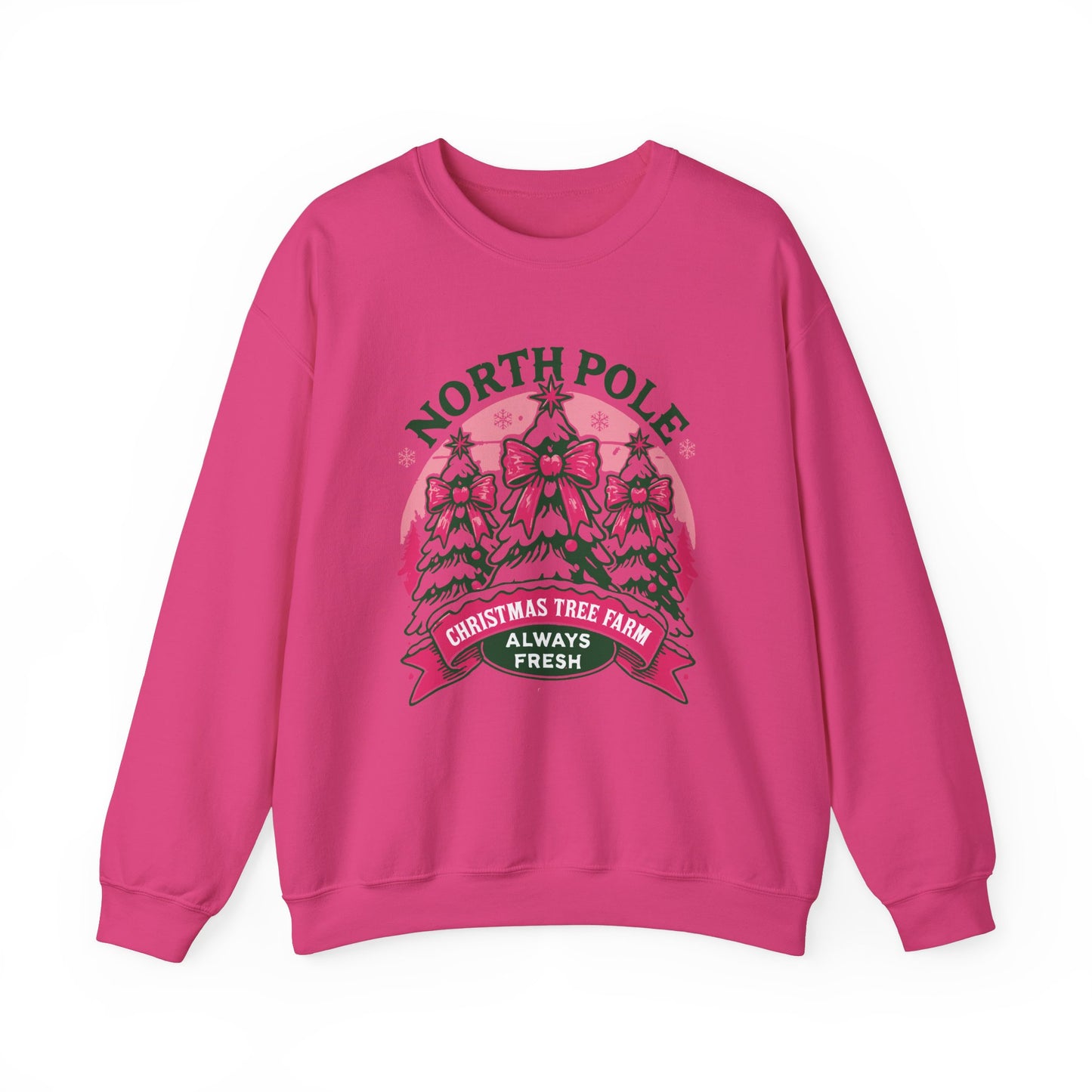 North Pole Christmas Tree Women's Christmas Sweatshirt