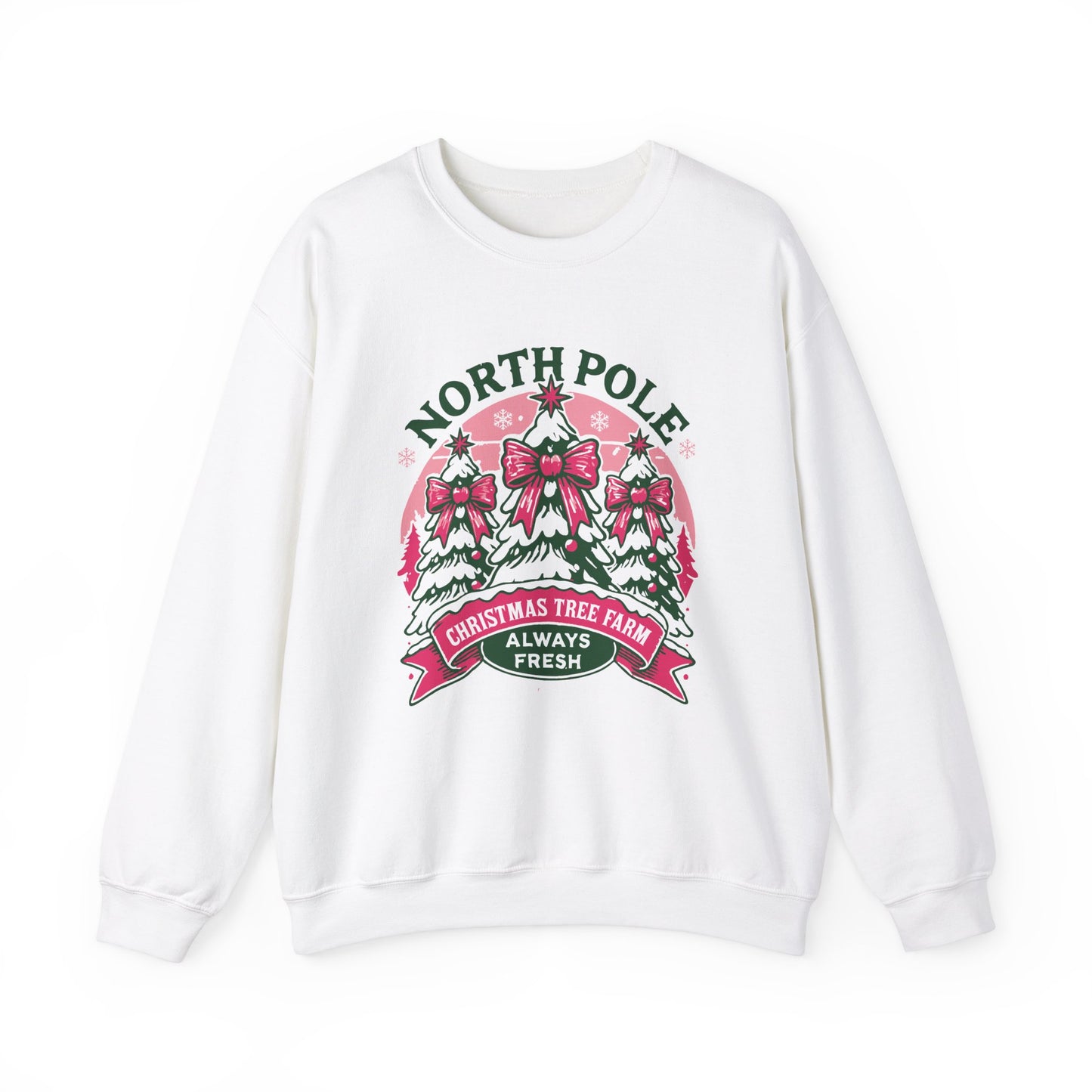 North Pole Christmas Tree Women's Christmas Sweatshirt