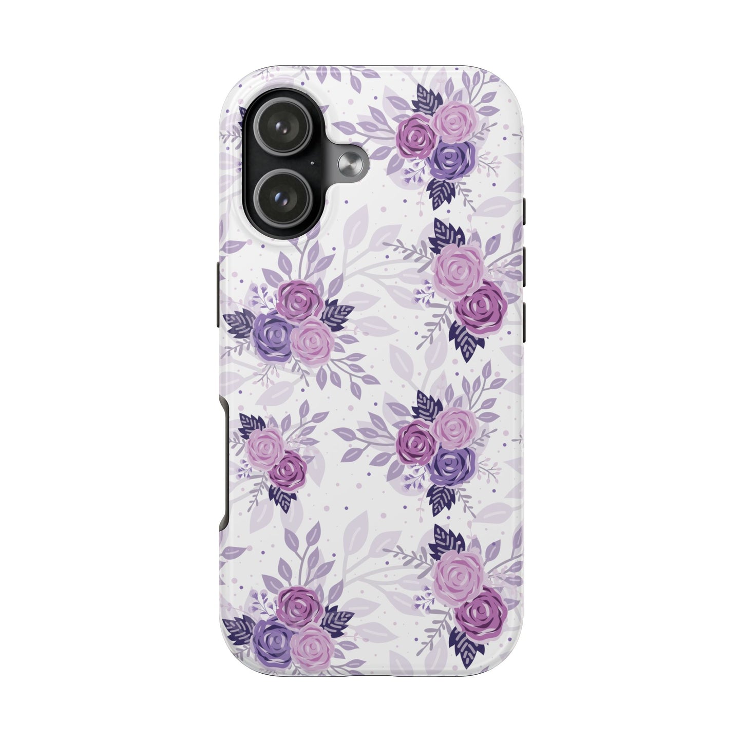 Purple Rose Floral Tough Phone Case