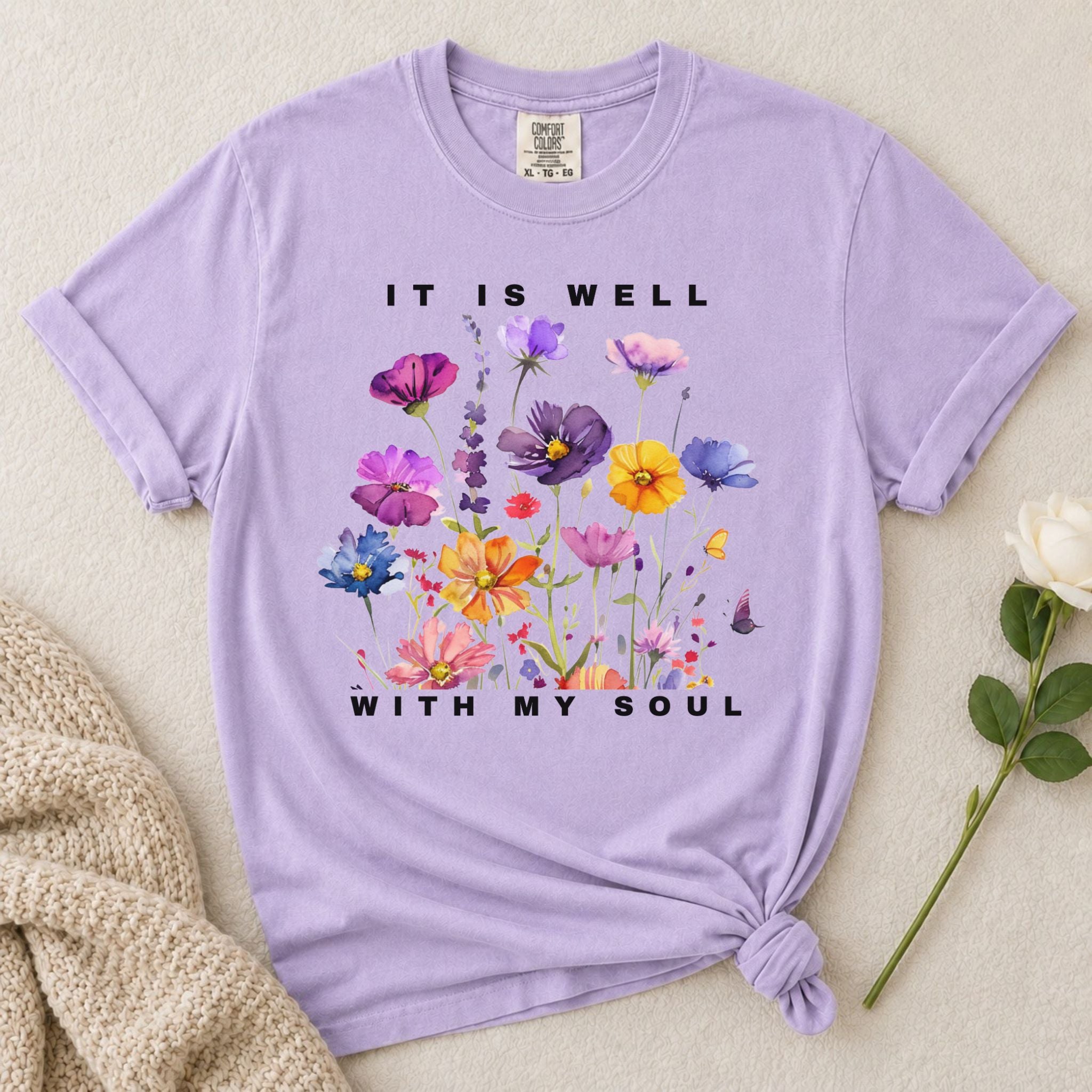 It Is Well Wildflowers T Shirt