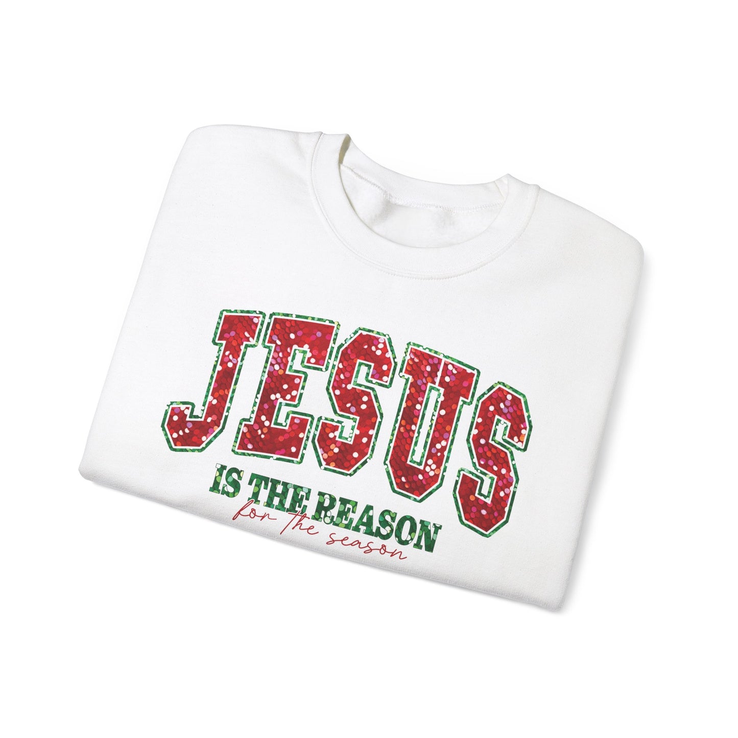 Jesus is the Reason for the Season Womens Christmas Pullover Sweatshirt