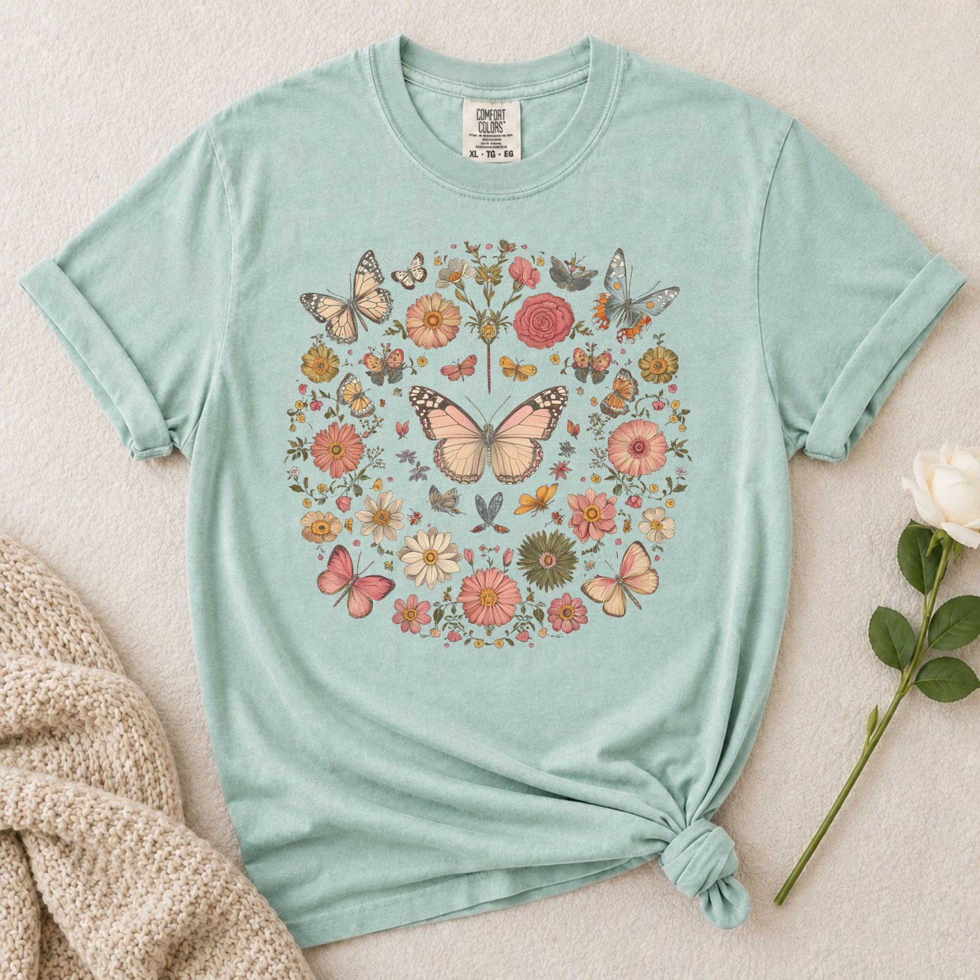 Butterfly Floral T-Shirt