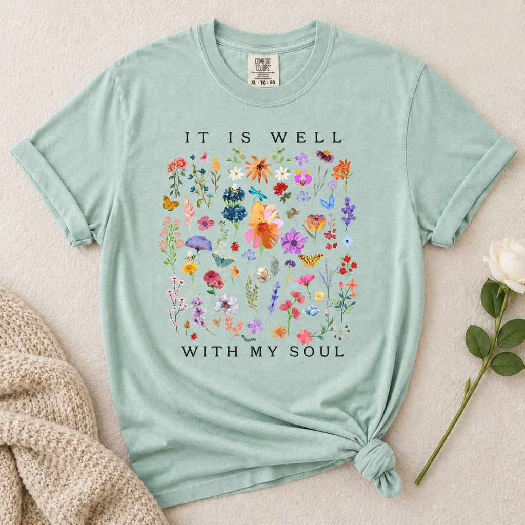 It Is Well Wildflowers T-Shirt