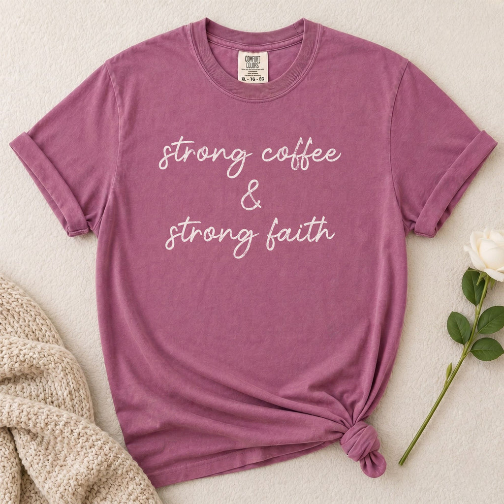 Strong Coffee Strong Faith T-Shirt