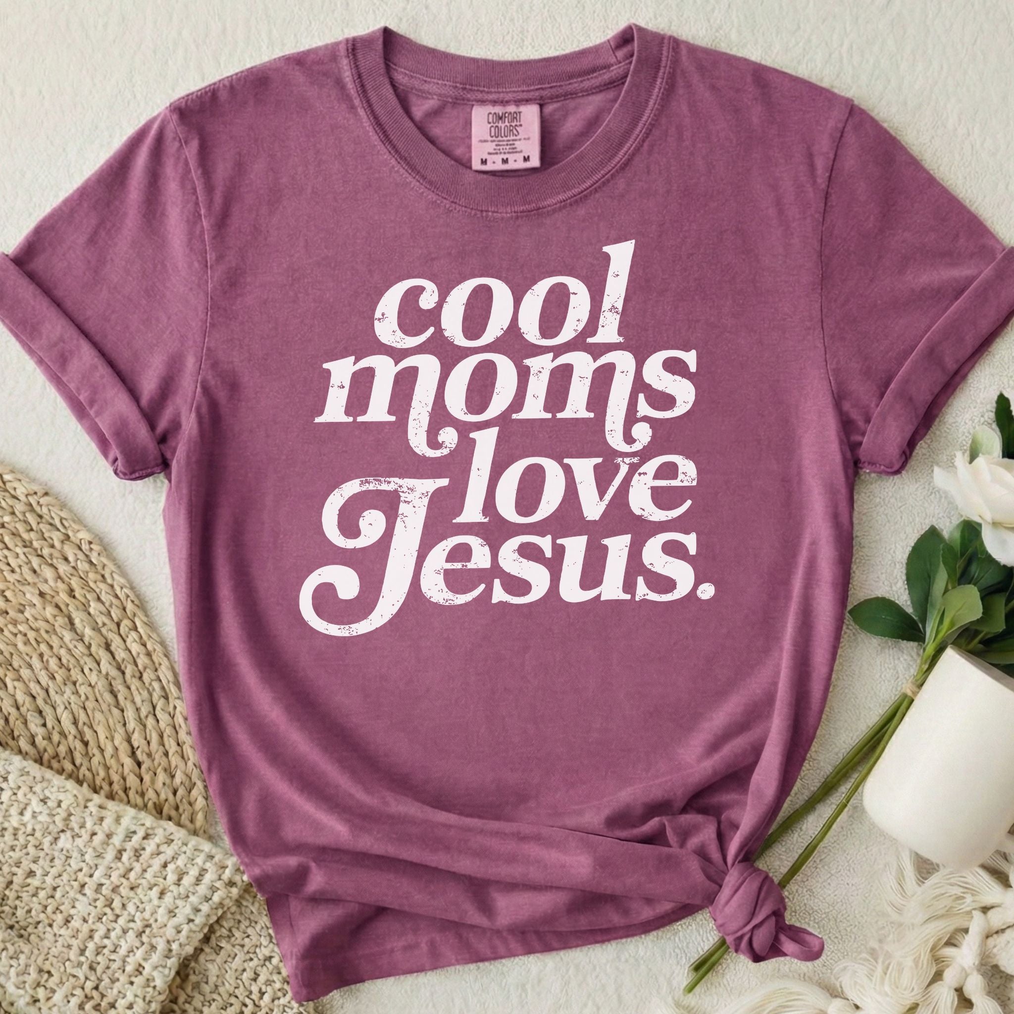Cool Moms Love Jesus T-Shirt