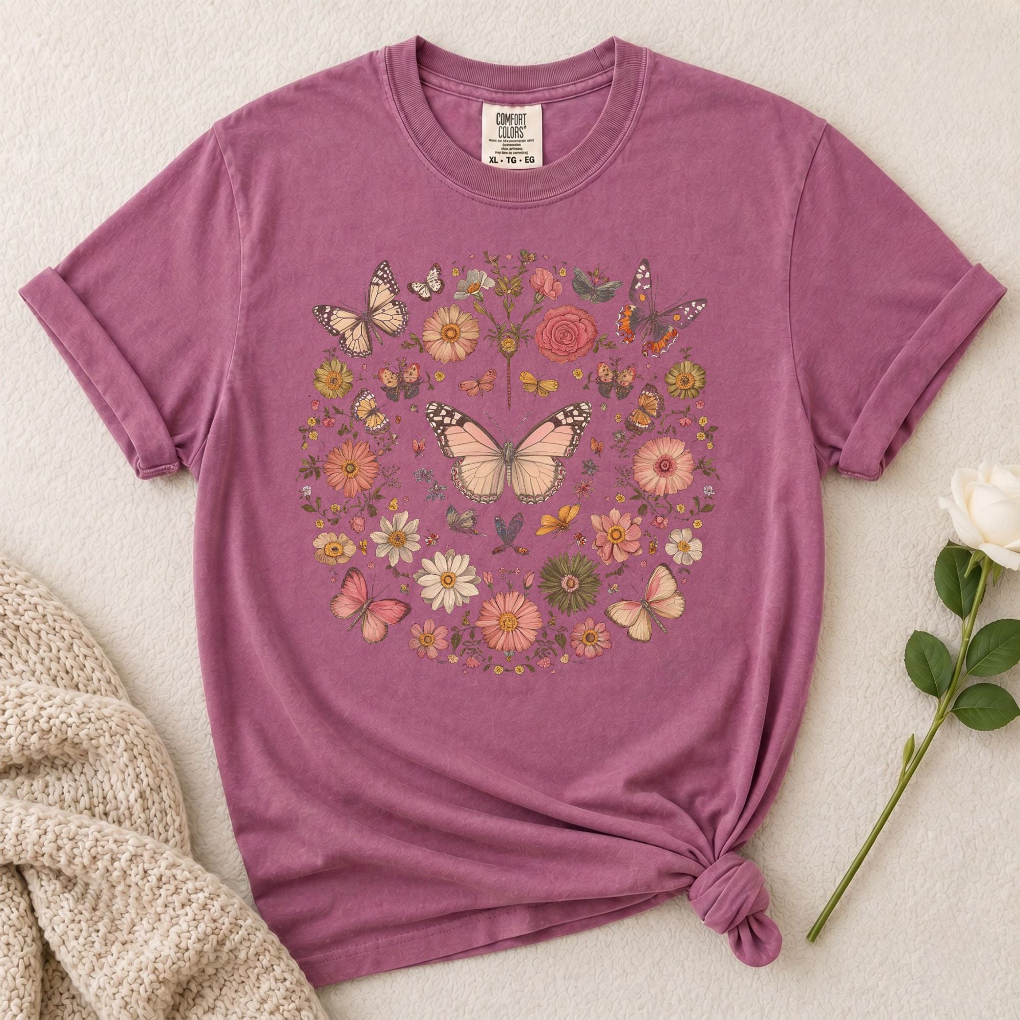 Butterfly Floral T-Shirt