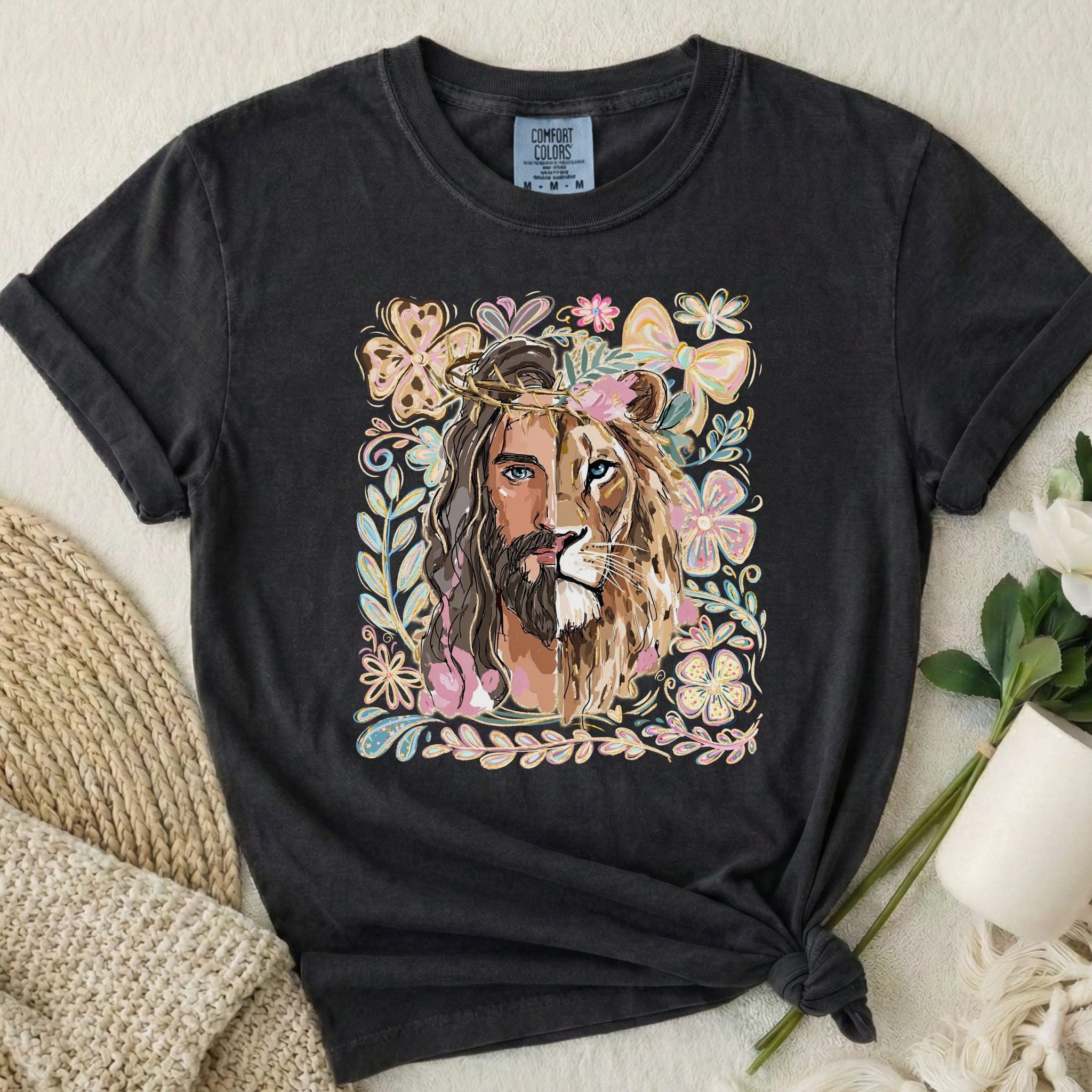 Lion And Lamb Jesus T-Shirt