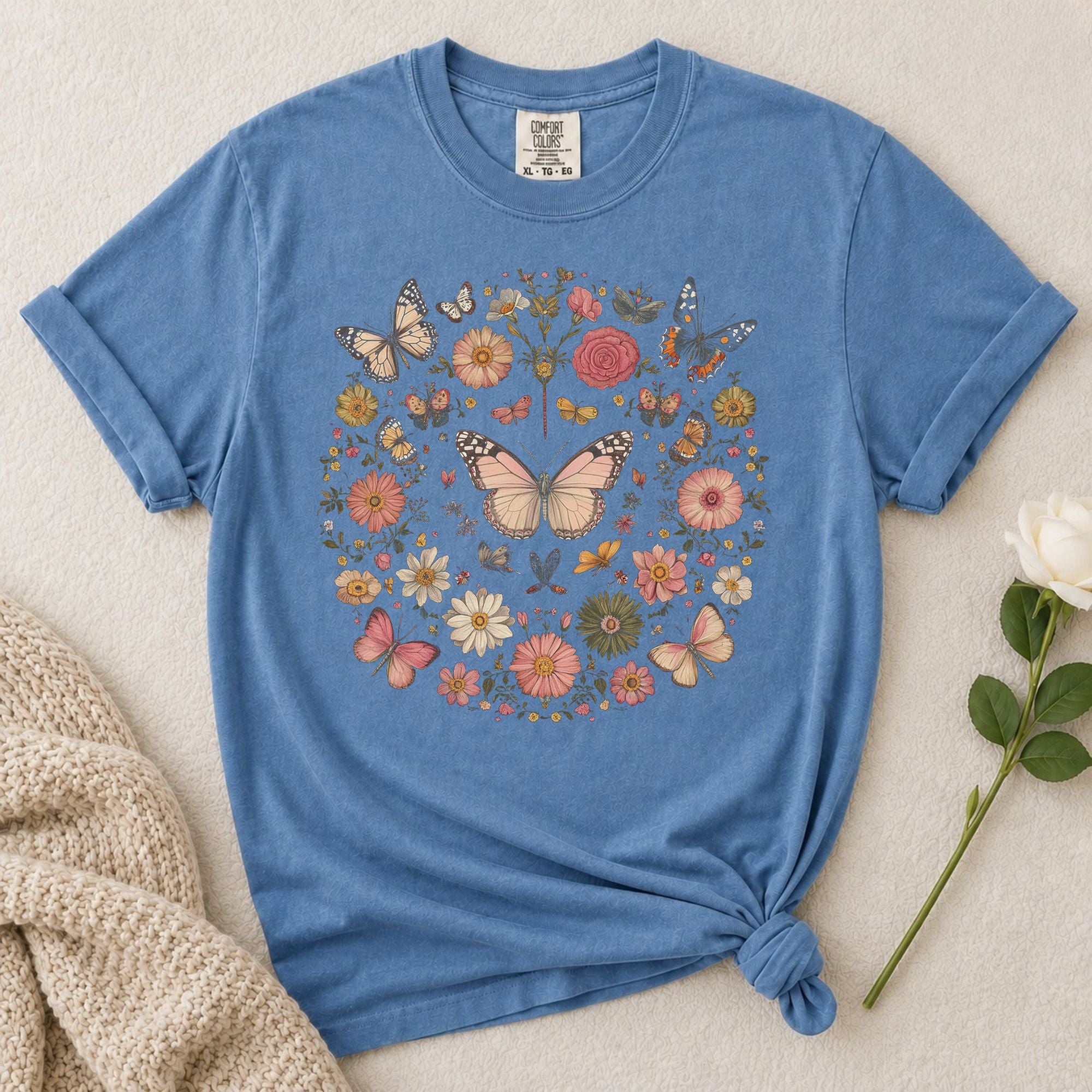 Butterfly Floral T-Shirt