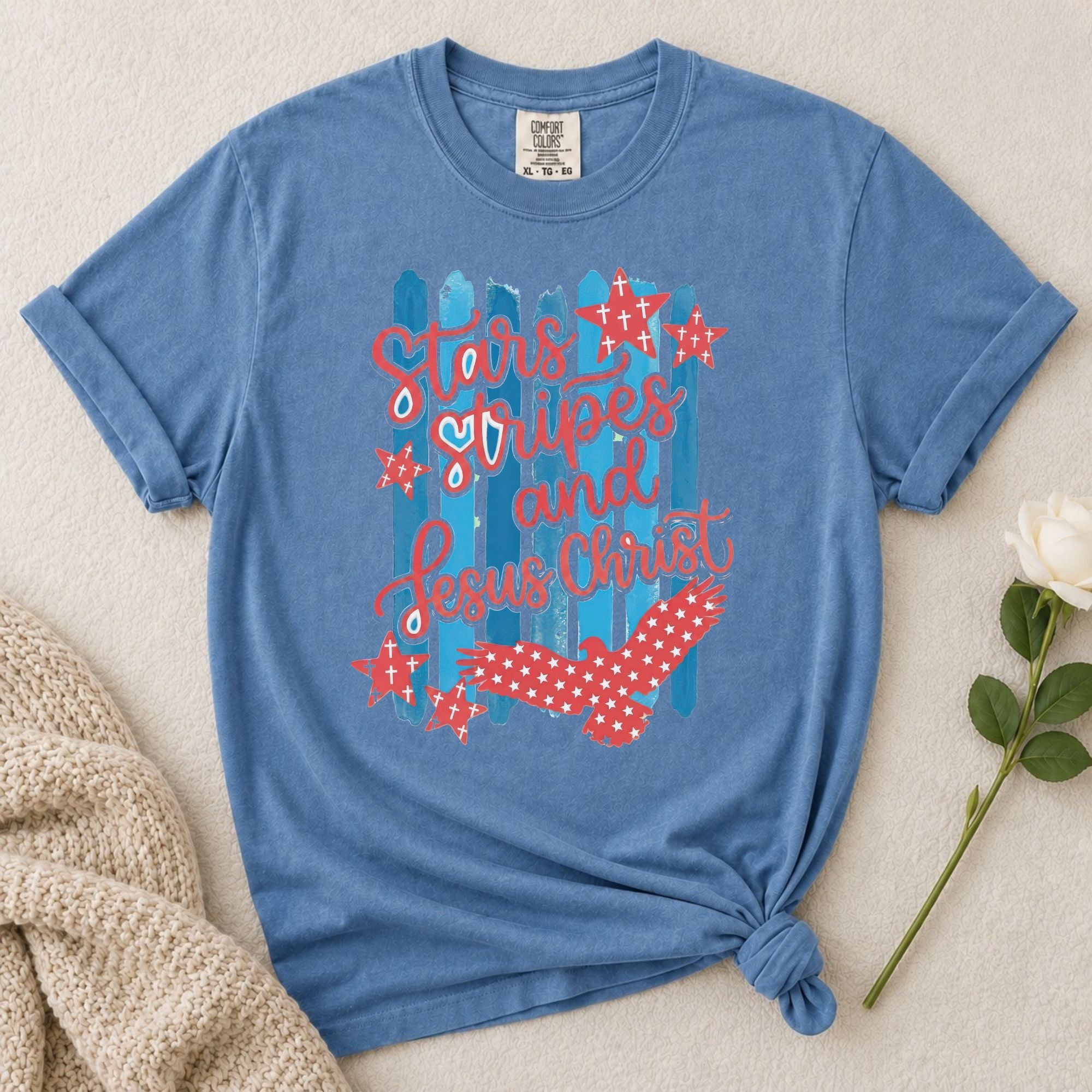 Stars Stripes Jesus T-Shirt