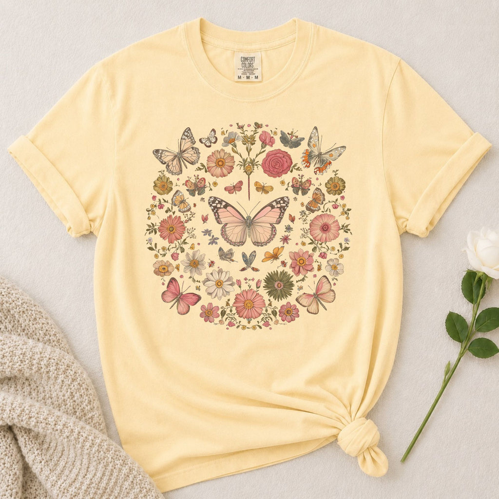 Butterfly Floral T-Shirt