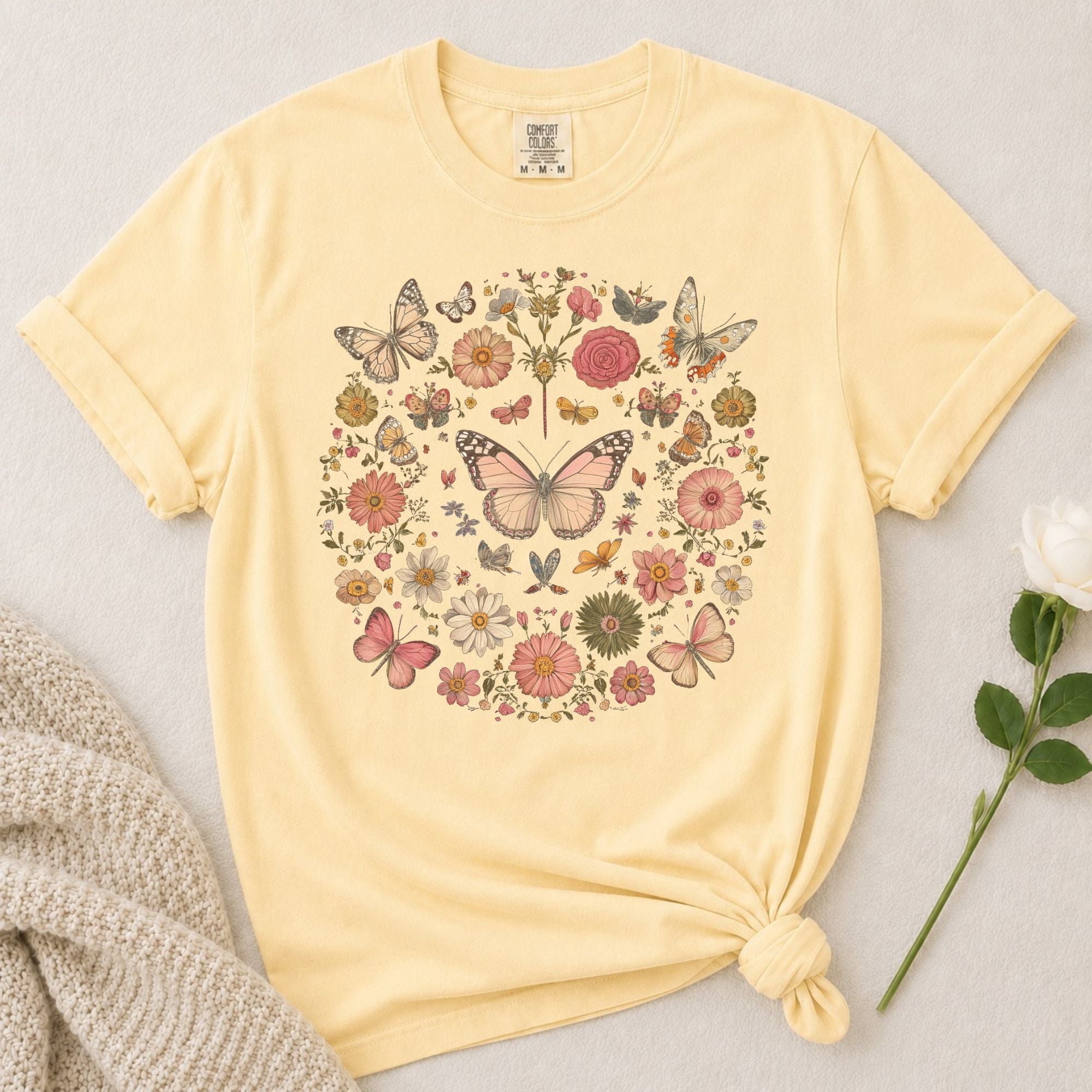 Butterfly Floral T-Shirt