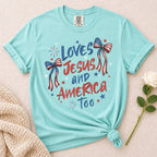 Loves Jesus America Too T-Shirt