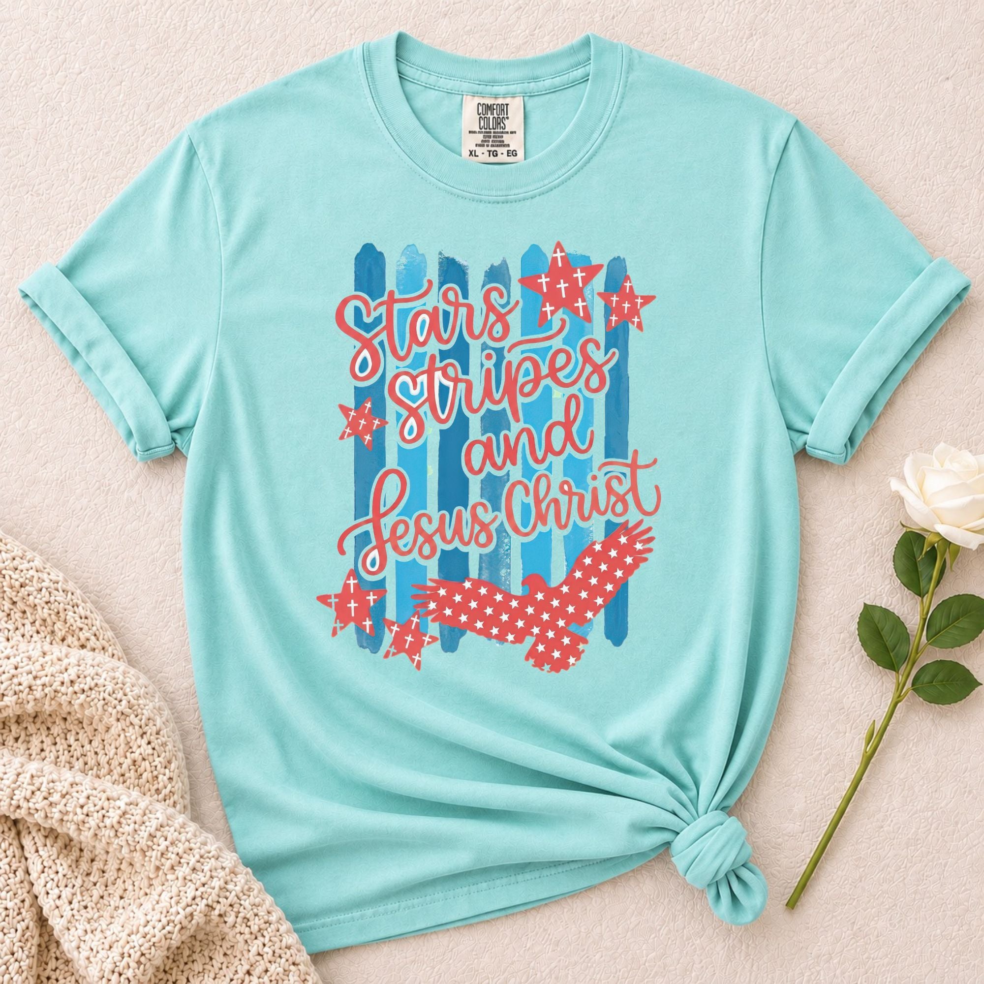 Stars Stripes Jesus T-Shirt