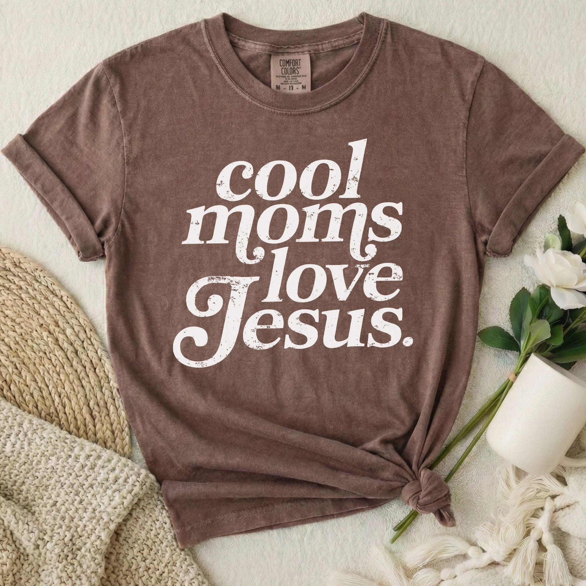 Cool Moms Love Jesus T-Shirt