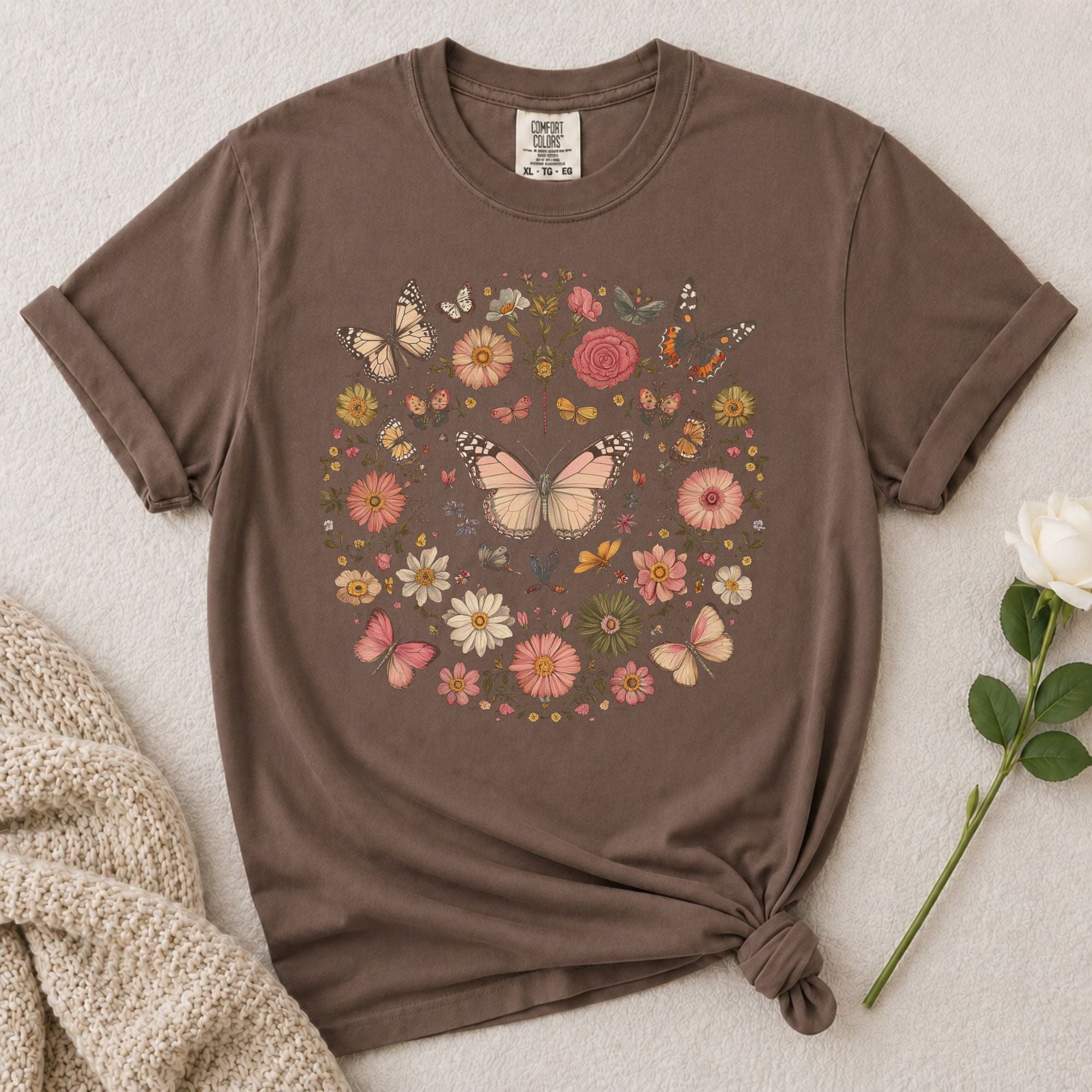 Butterfly Floral T-Shirt