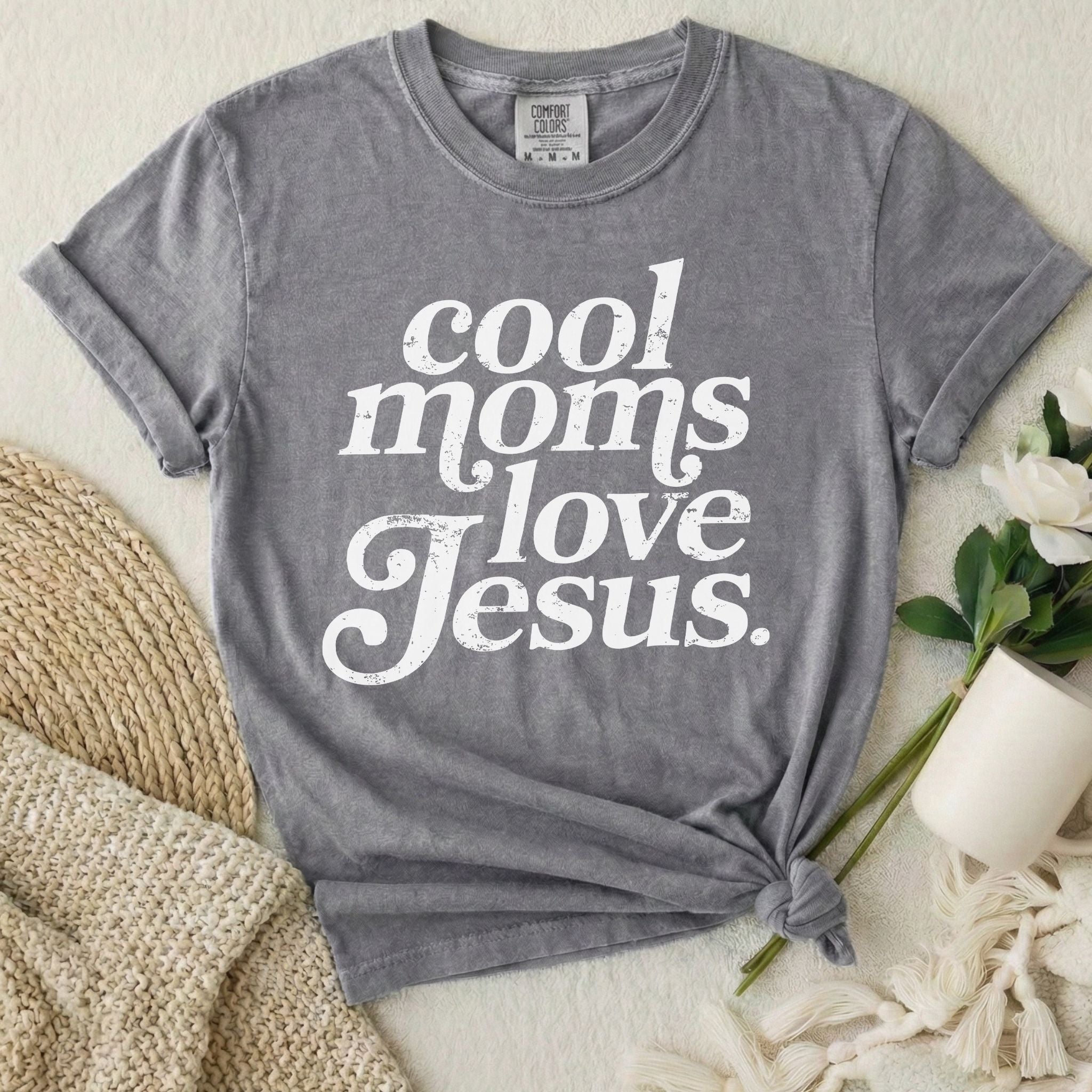 Cool Moms Love Jesus T-Shirt