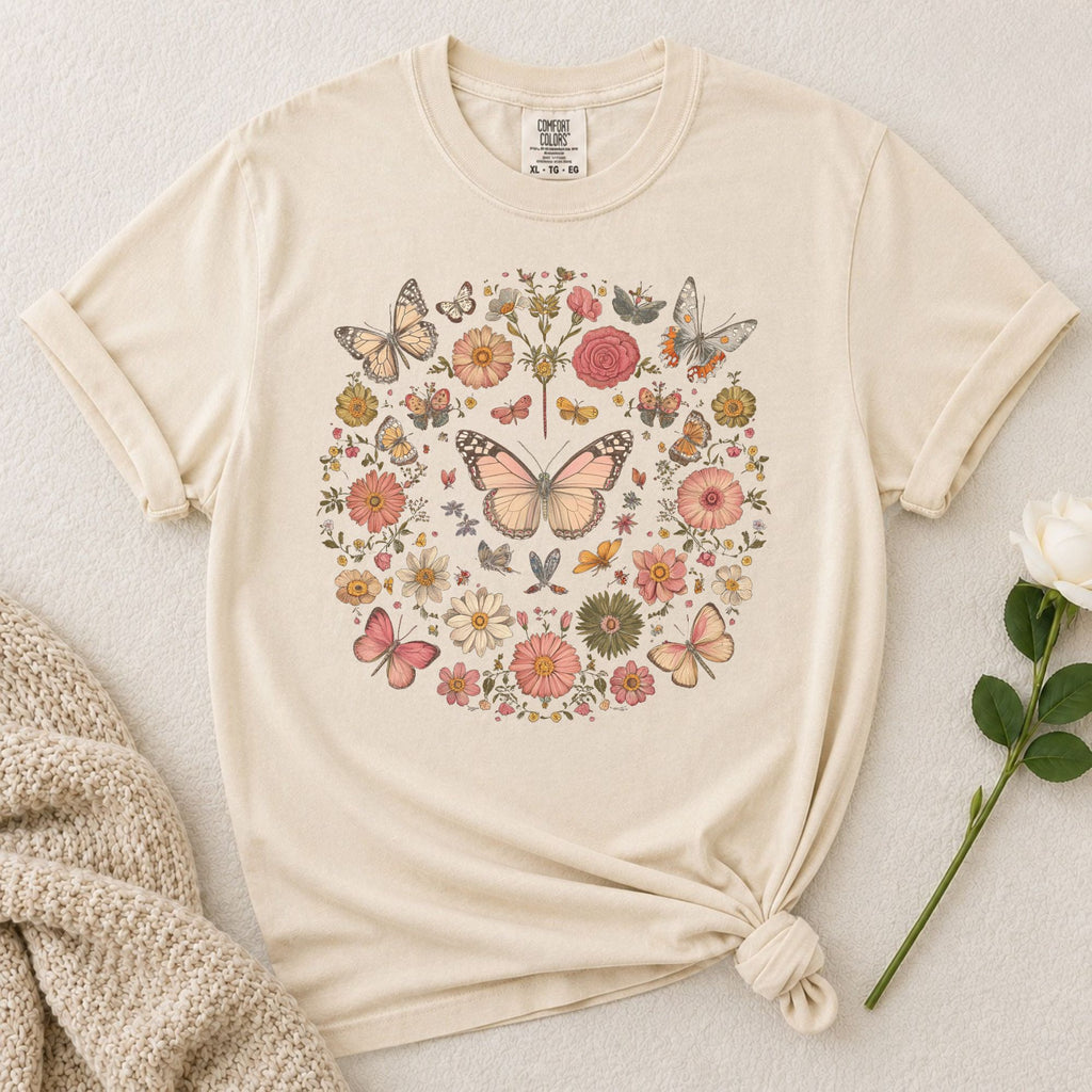 Butterfly Floral T-Shirt