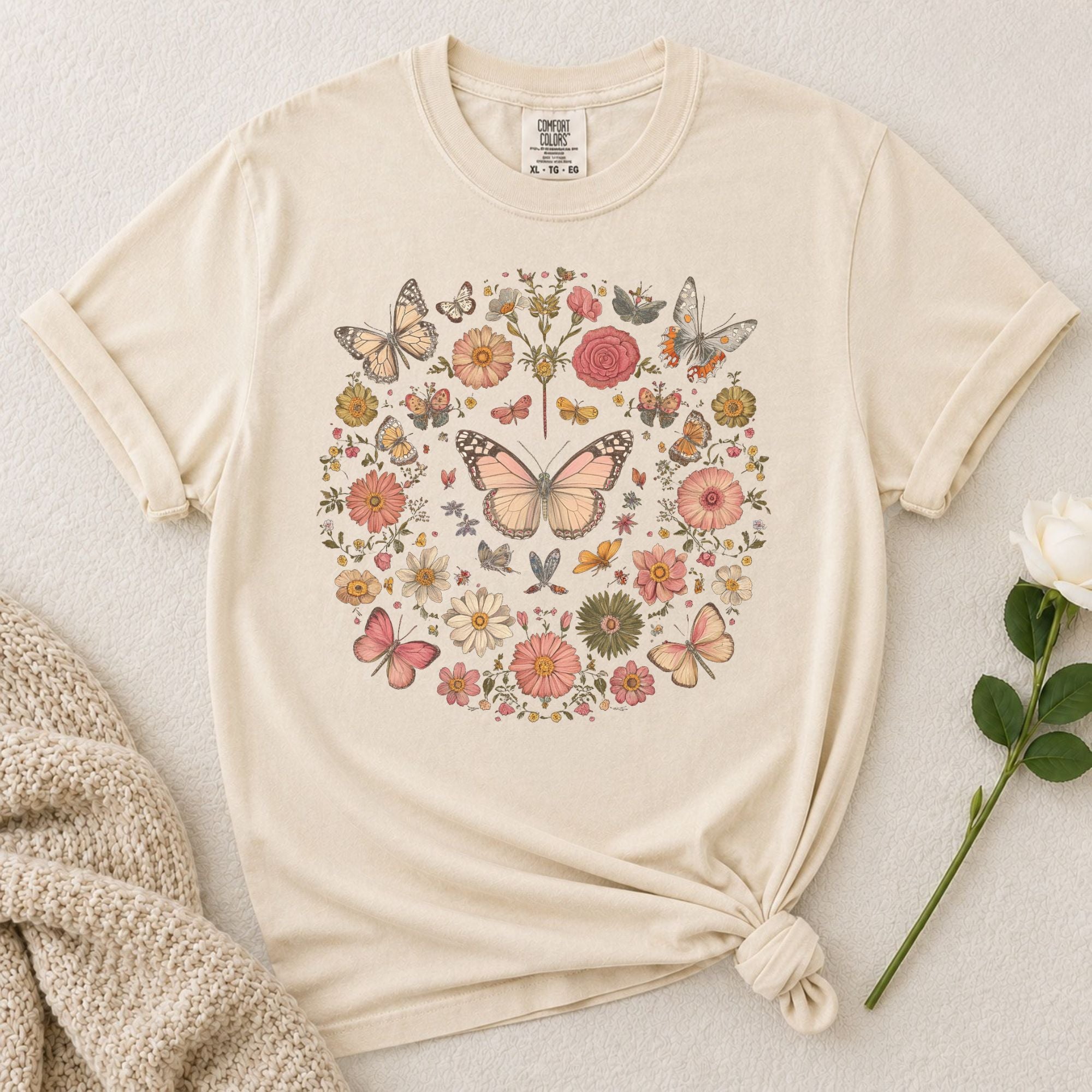 Butterfly Floral T-Shirt