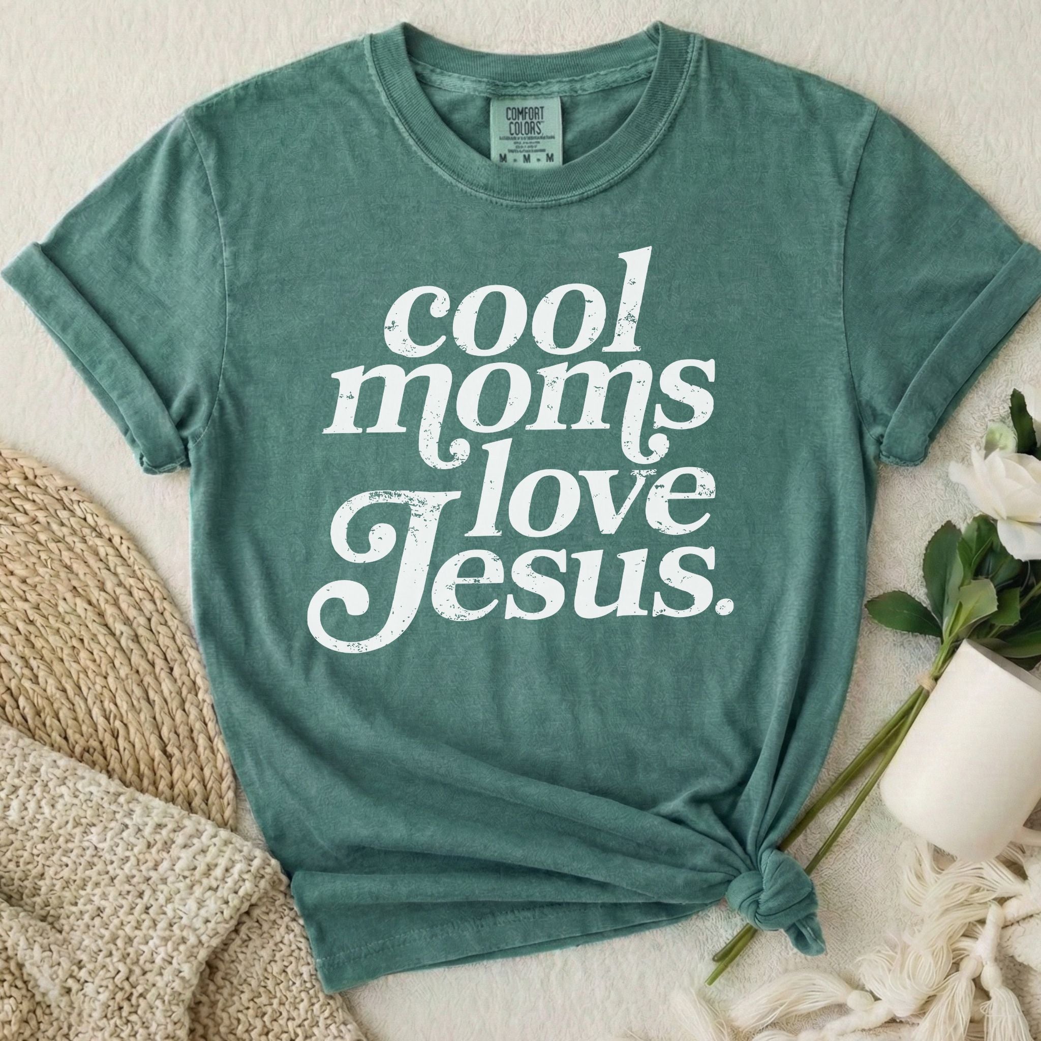 Cool Moms Love Jesus T-Shirt