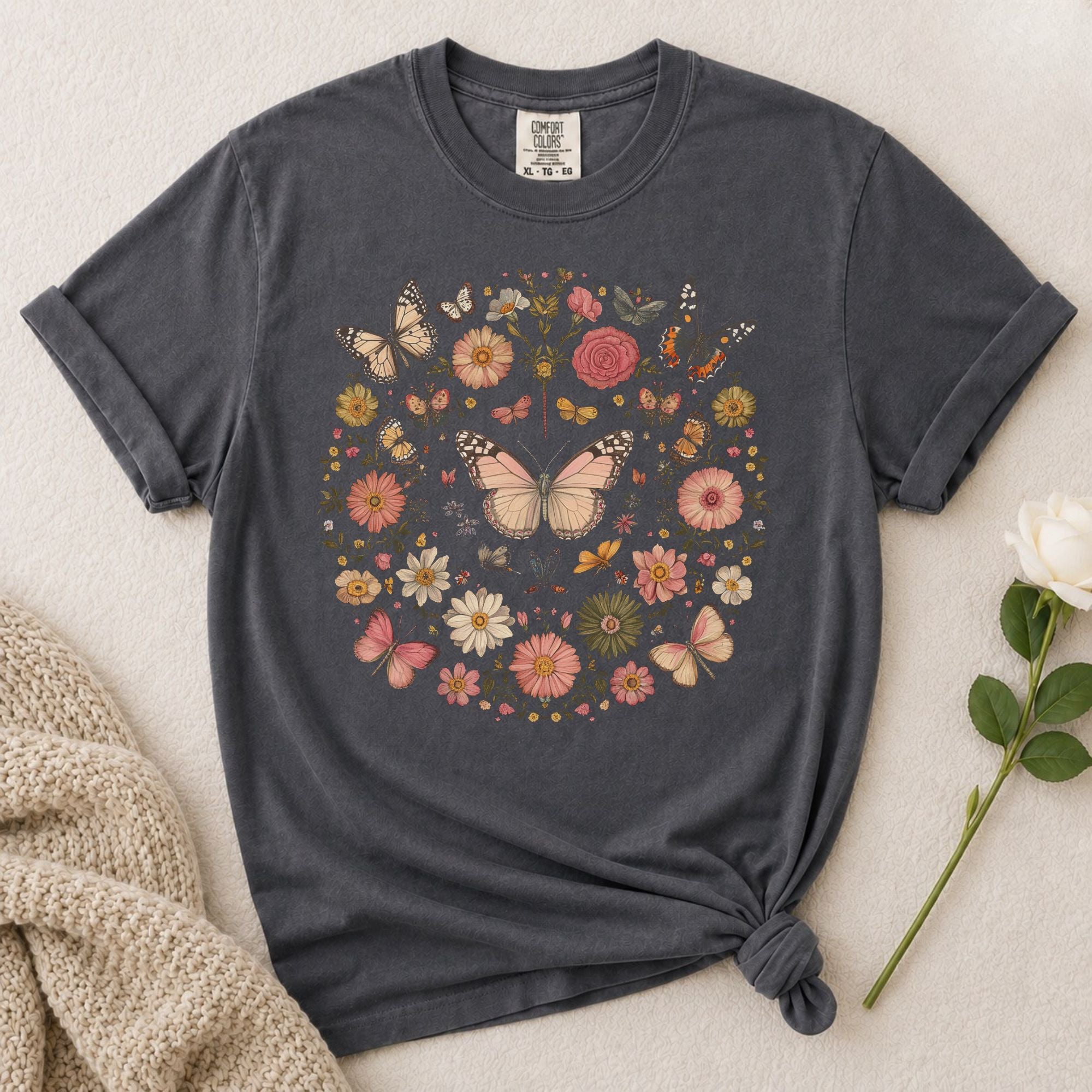 Butterfly Floral T-Shirt