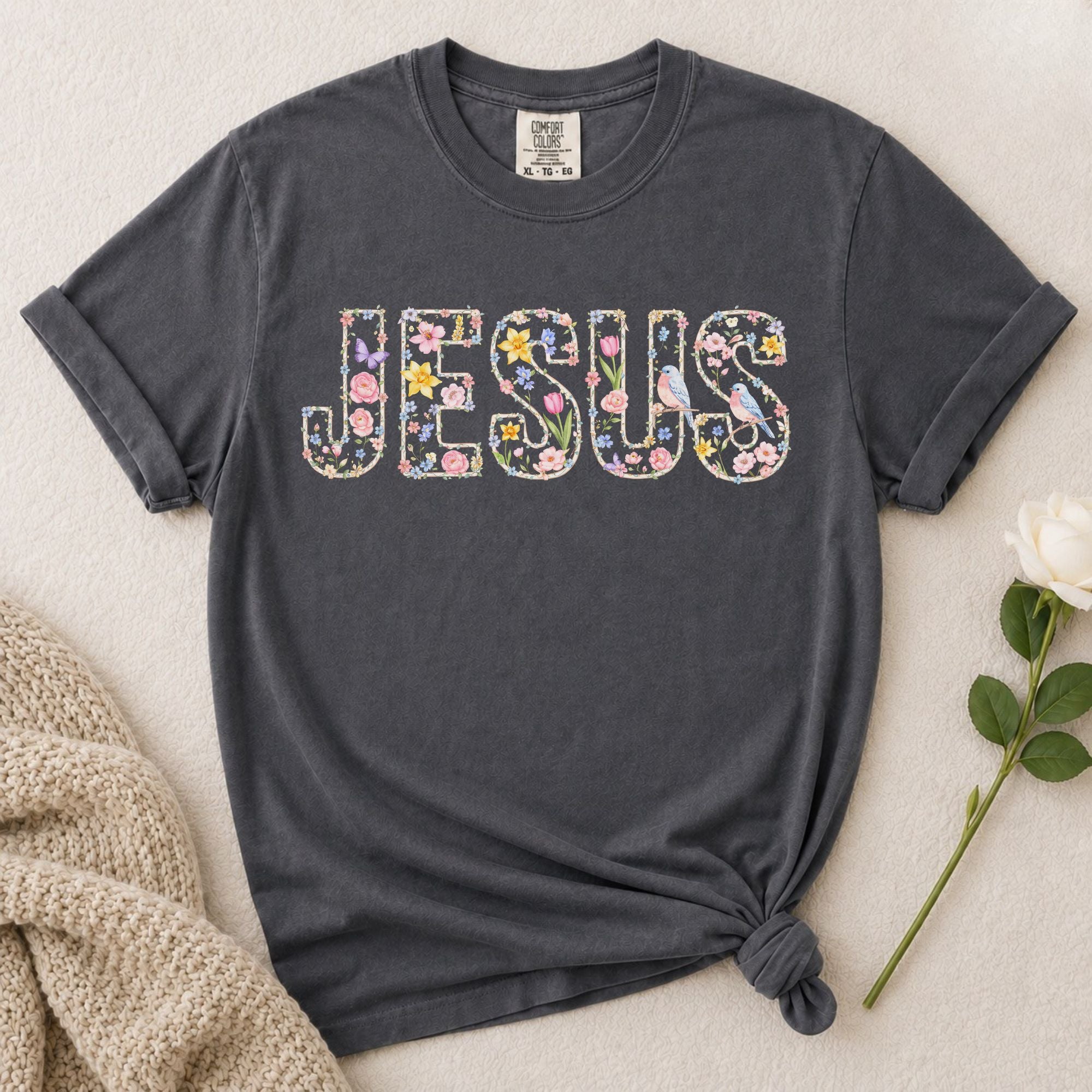Floral Jesus T-Shirt