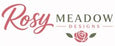 Rosy Meadow Designs logo with a stylized rose and text on a white background