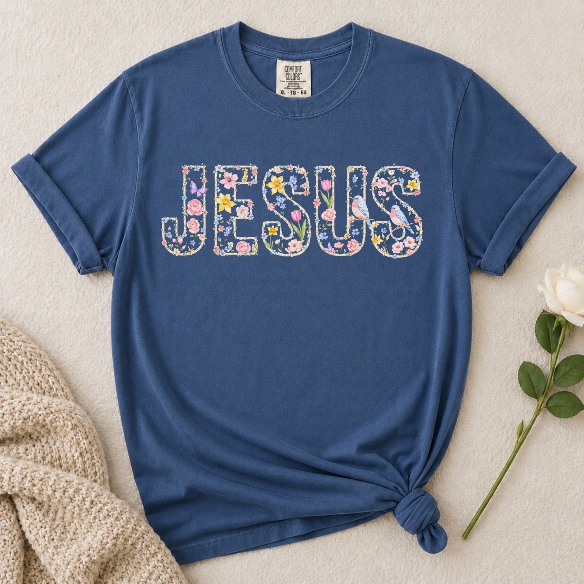 Floral Jesus T-Shirt
