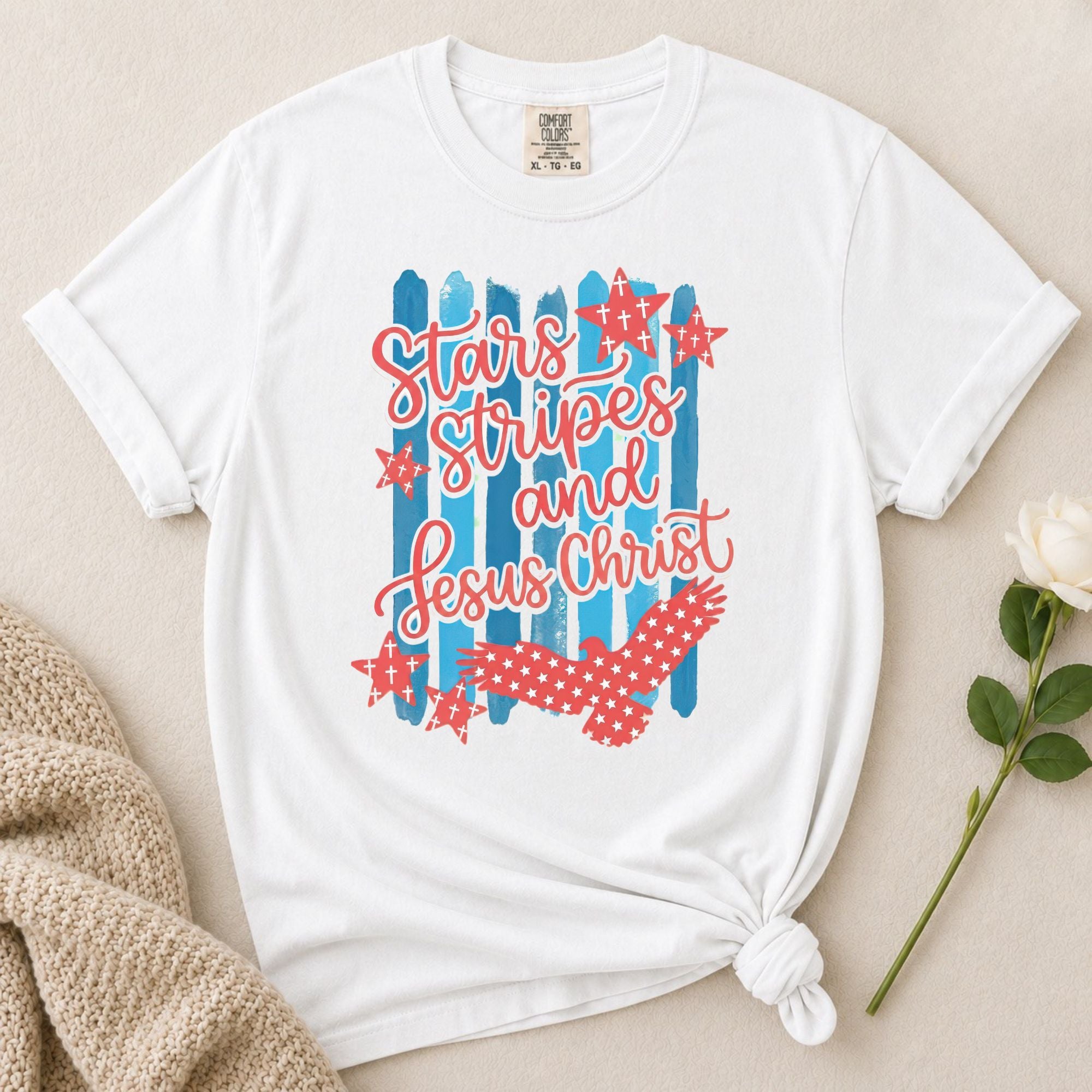 Stars Stripes Jesus T-Shirt