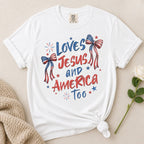 Loves Jesus America Too T-Shirt