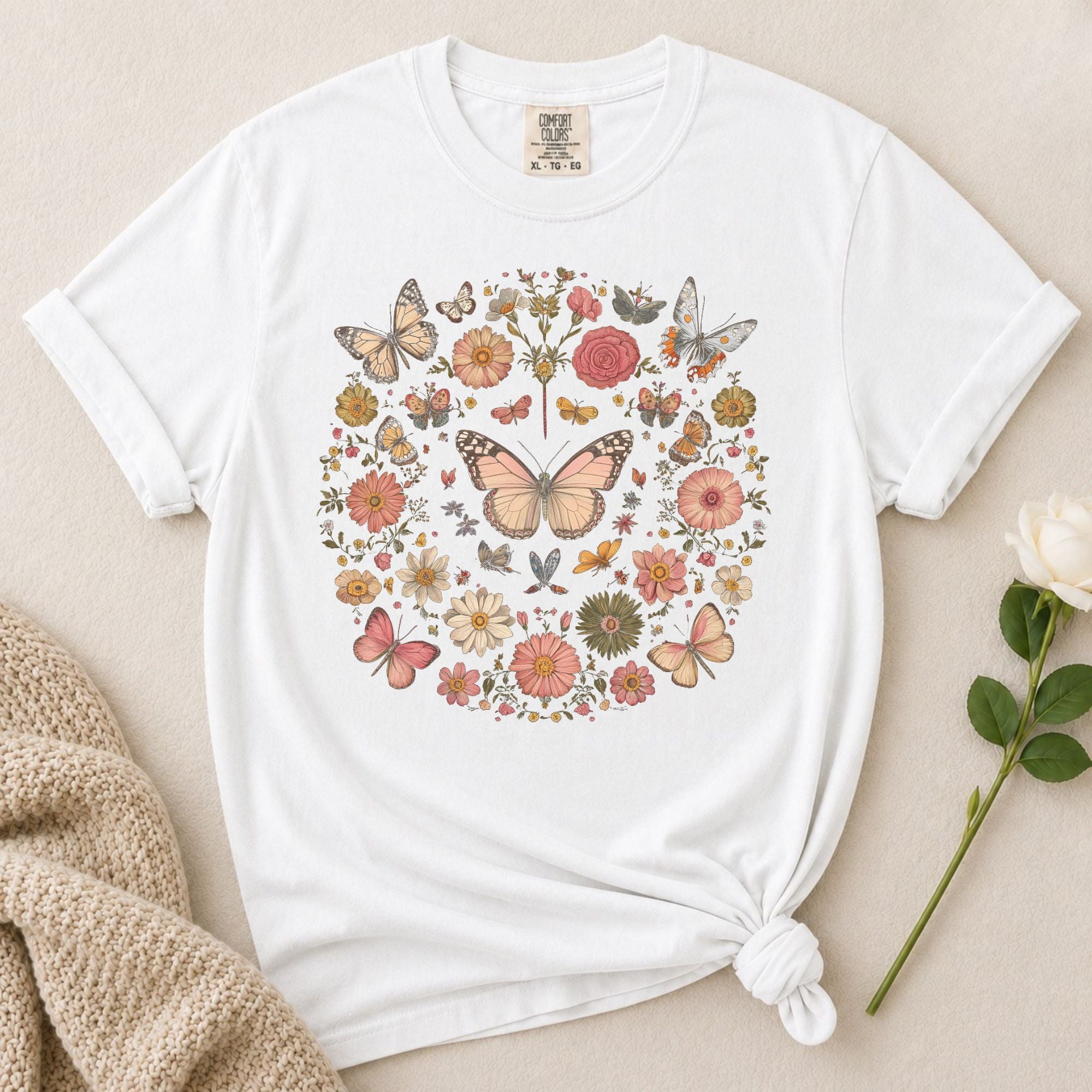 Butterfly Floral T-Shirt